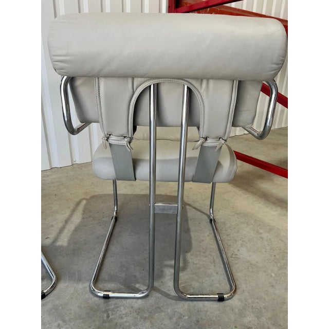 Light Grey 'Tucroma' Chairs by Guido Faleschini for I4 Mariani, 1980s, Signed For Sale - Image 12 of 18
