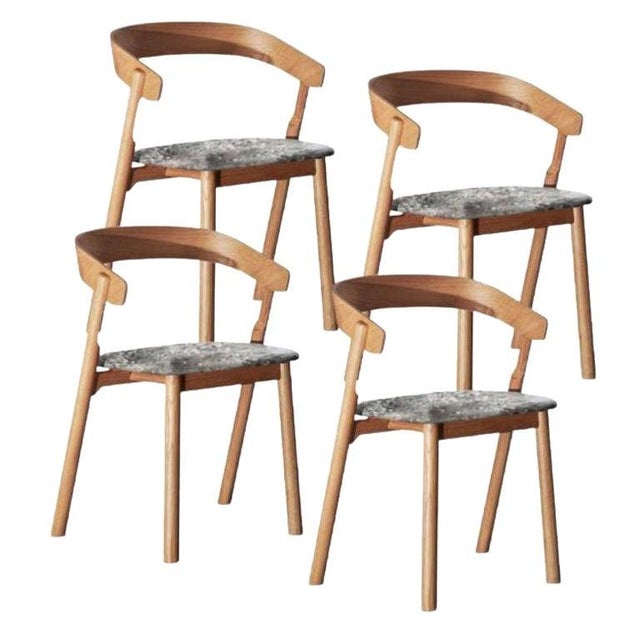 Nude Dining Chairs by Made by Choice, Set of 4 For Sale - Image 17 of 17