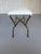 Pair of Spanish Mid-Century Modern Style Gilt Iron Benches With X-Stretchers For Sale - Image 9 of 18