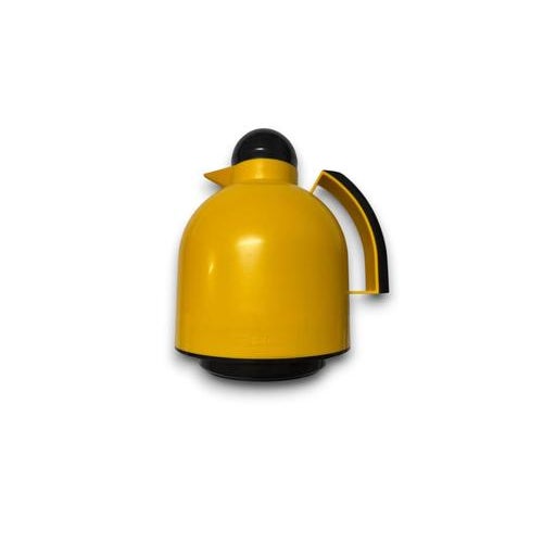Papillon Thermal Jug in Yellow and Black by Furio Minuti for Guzzini, Italy For Sale - Image 4 of 8