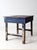 Antique Blue Farmhouse Work Table With Drawer For Sale - Image 11 of 16