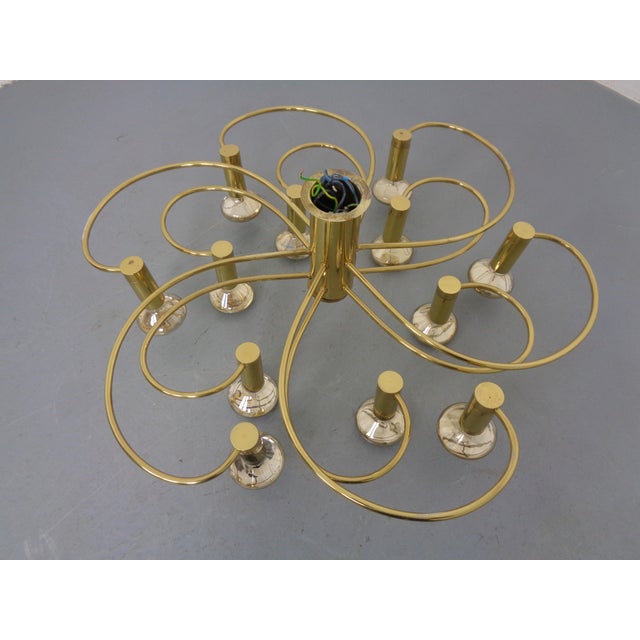 Large Golden Ceiling Light from Cosack, Germany, 1970s For Sale - Image 16 of 18