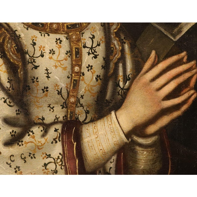 Francesco Curradi, Saint Catherine of Alexandria Curradi, 17th Century, Oil Painting on Canvas, Framed For Sale - Image 9 of 16