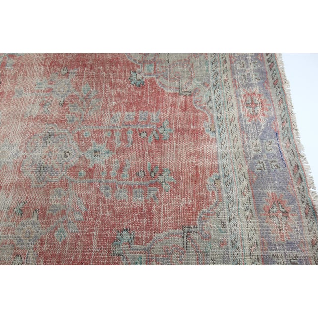 Handmade Tribal Oushak Rug - 7′2″ × 10′2″ For Sale - Image 12 of 12