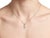 This modern 18K white gold pendant necklace features a "B" initial slide accented with brilliant diamonds totaling 0.4...