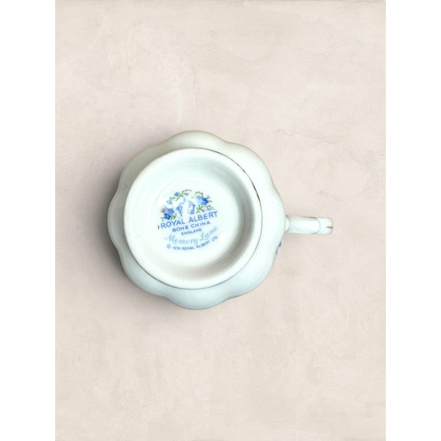 Vintage English Royal Albert Memory Lane Bone China Quartet - Set of Four For Sale - Image 16 of 16