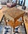 Vintage Marquetry Wood Inlay With Mother of Pearl Folding Game Table For Sale - Image 16 of 18