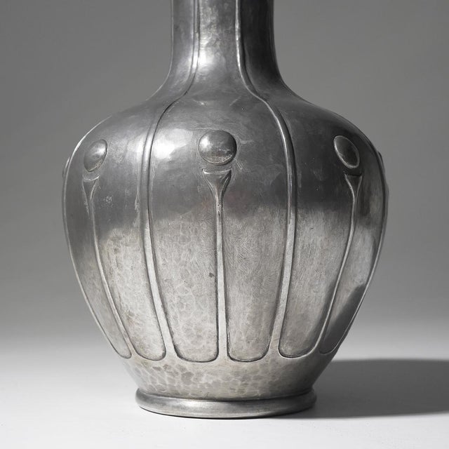 Art Deco Pewter Vase by Bellotti, 1920s For Sale - Image 9 of 13