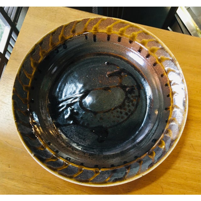 Mid Century Artisan Studio Pottery Bowl. For Sale - Image 4 of 12