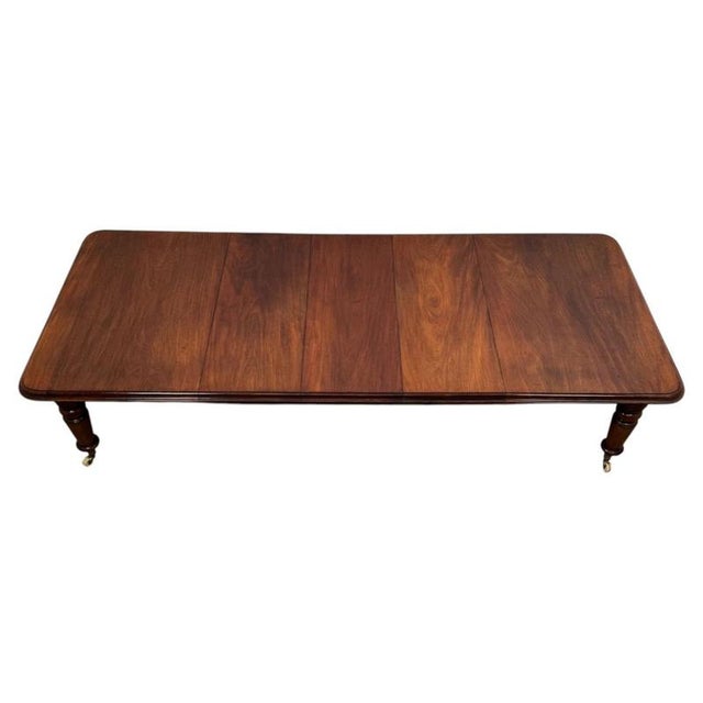 19th Century Victorian English Extending Mahogany Dining Table For Sale - Image 10 of 10