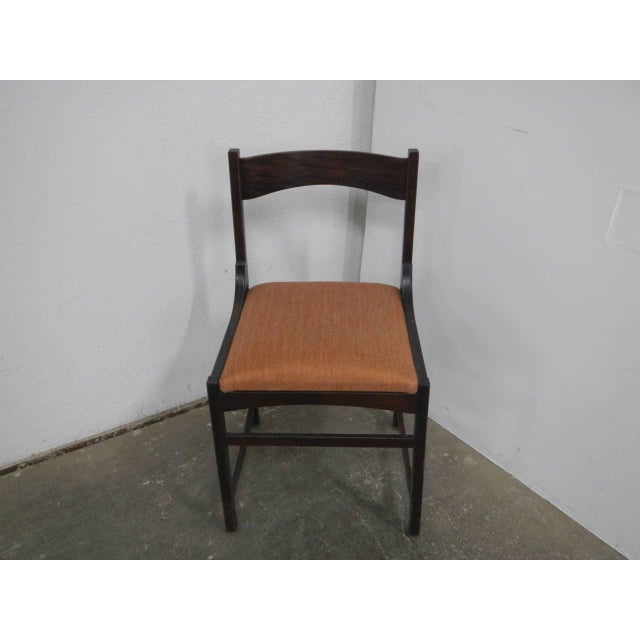 Brown Chair with Fabric Seat, 1970s For Sale - Image 8 of 8
