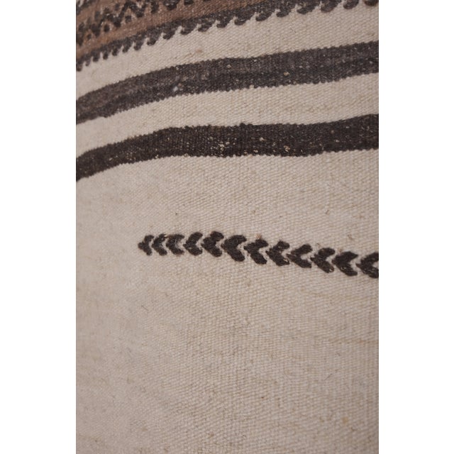 White 1960s Vintage Long Turkish Hemp Kilim Runner 2'6'' X 20' For Sale - Image 8 of 13