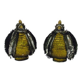 Late 20th Century Sergio Bustamante Brutalist Bird Sculptures - a Pair For Sale