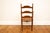 Wood Antique Ladderback Armchair With Ram's Head Arms. For Sale - Image 7 of 18