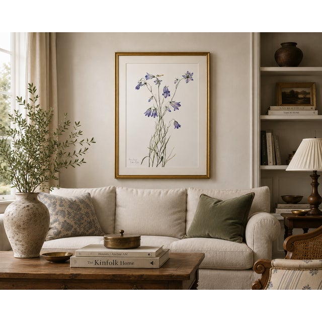 Not Yet Made - Made To Order Harebell, Vintage Botanical Art Print Reproduction by Mary Vaux Walcott, 40" X 60" For Sale - Image 5 of 11