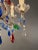 1950s Florentine Gilded Iron Chandelier With Colored Crystals For Sale - Image 10 of 11