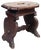 Italian Stool in Walnut, 1600s For Sale