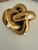 Contemporary Modern Organic Gold Metal Knot Accent 4” X 4” For Sale - Image 3 of 5
