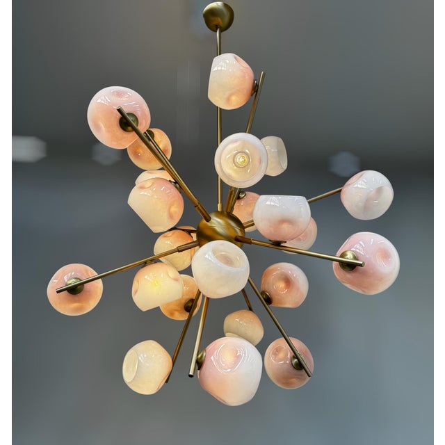 21st Century Ombre Blush Sputnik Chandelier by Fabio LTD For Sale - Image 11 of 11