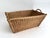 1960s French Wicker Market Basket 19" X 28" For Sale - Image 4 of 9