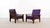 Scandinavian Easy Chairs in Teak with Purple Upholstery, 1960s, Set of 2 For Sale - Image 3 of 18