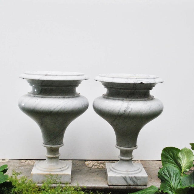 Marble Vases, 1980s, Set of 2 For Sale - Image 10 of 13