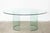 Oval Glass Table from Fiam, 1980s For Sale - Image 9 of 13