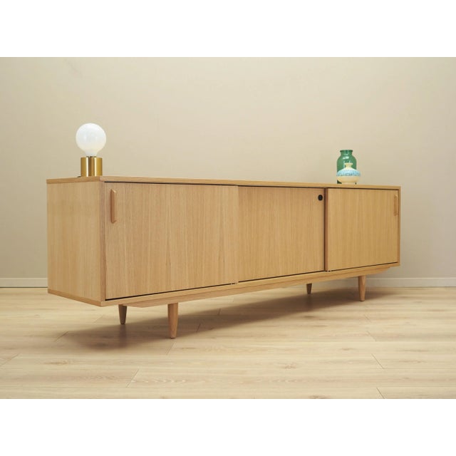Scandinavian Blonde Oak Sideboard For Sale - Image 6 of 12