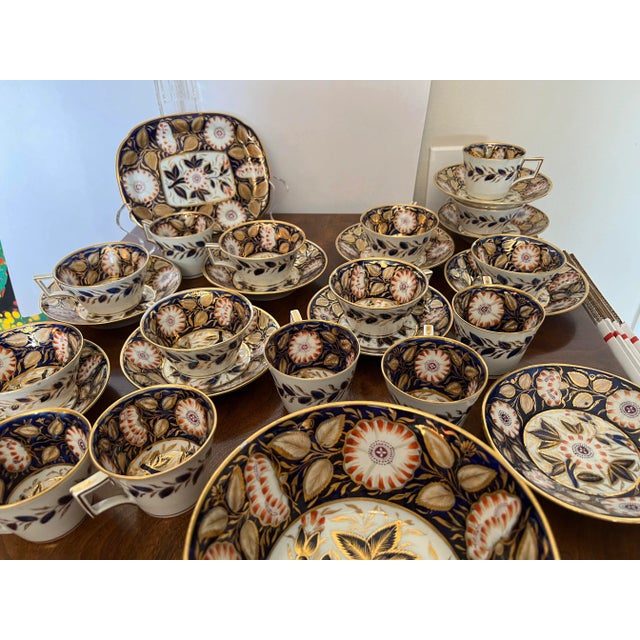 Ceramic 19th Century English Porcelain Dessert Service Cobalt- 27 Pieces For Sale - Image 7 of 11
