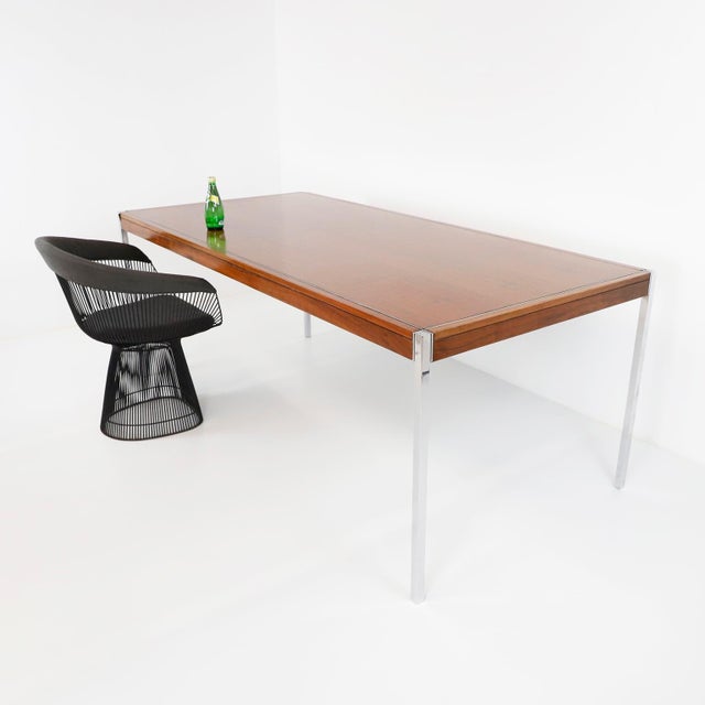 Florence Knoll Early Florence Knoll Rosewood Dining Table For Sale - Image 4 of 7
