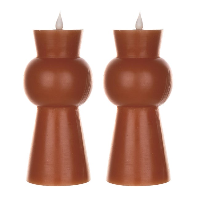 Add a touch of elegance to your home with the Simplux LED Designer Candle Set. Designed for contemporary and mid-century...
