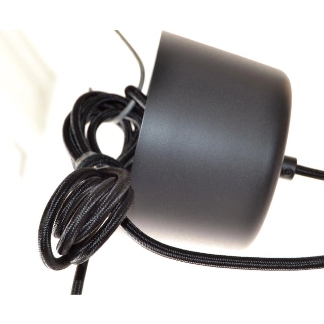 Pantone Black & White Adjustable Pendant Lamp Danish Modern, Priced by Item For Sale - Image 10 of 12