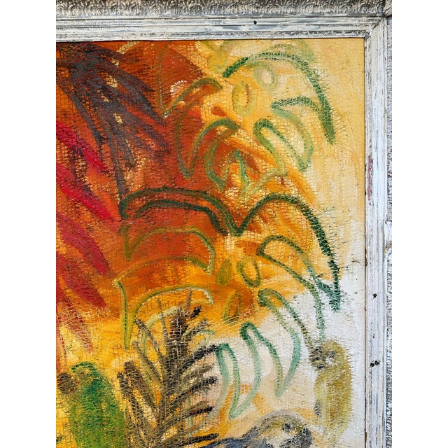 Hunt Slonem Hunt Slonem Painting of Macaws and Heliconias For Sale - Image 4 of 12