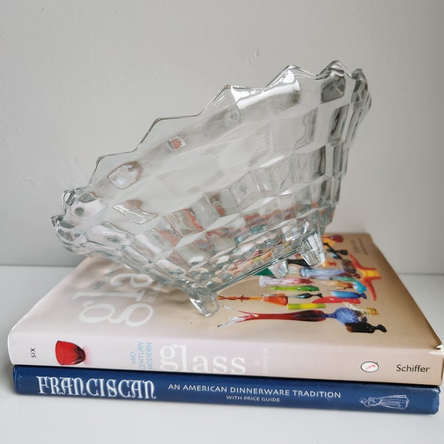 Vintage Fostoria Bowl American Cubist For Sale - Image 11 of 11