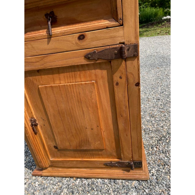Vintage Rustic Pine Bedside Table Chairish