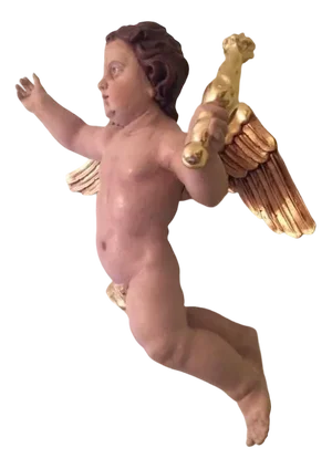 Gilded Restored Angel Figure