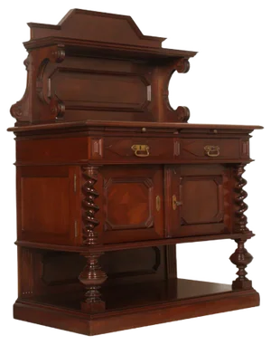 Late 19th-Century Carved Chestnut Buffet