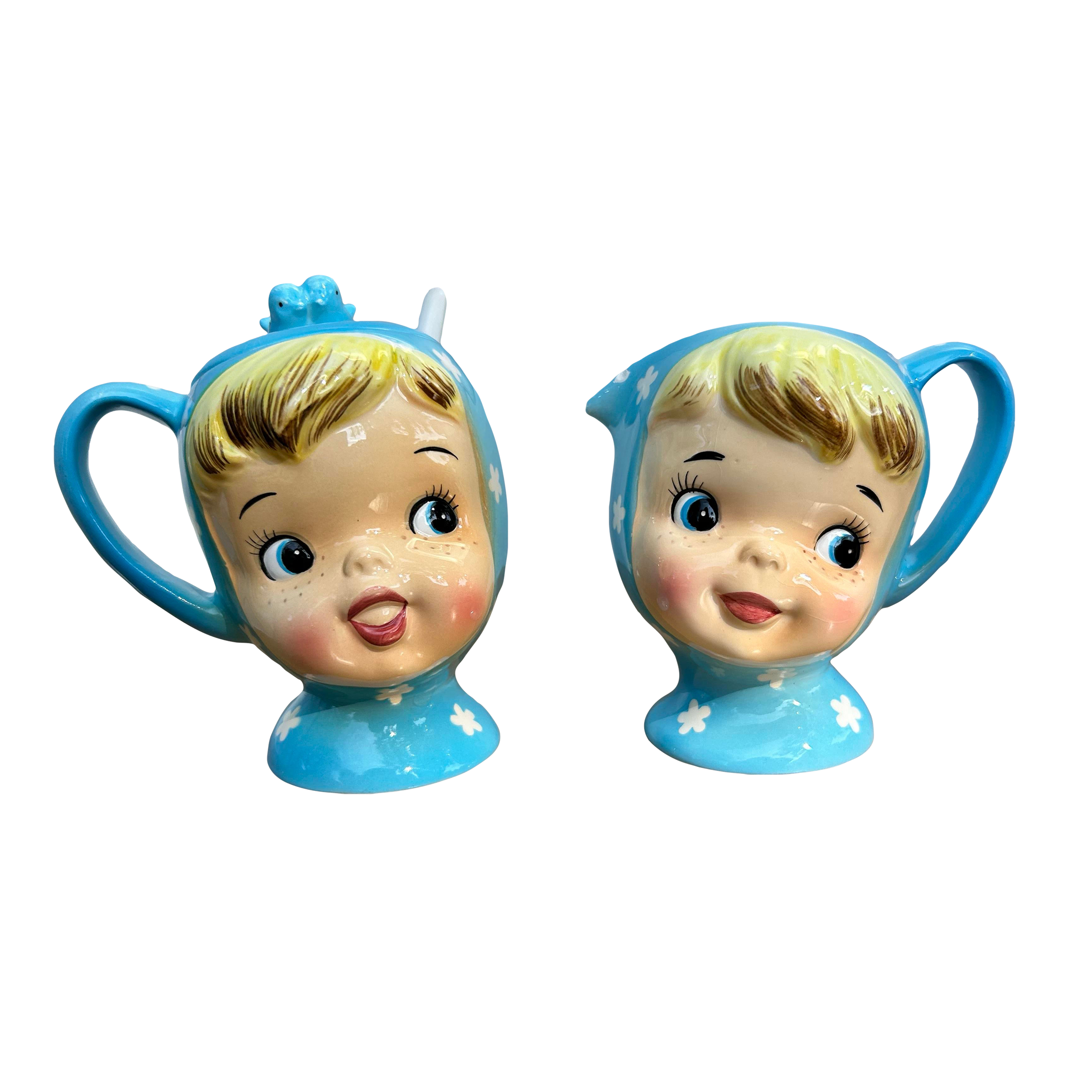 Mid 20th Century Napco “Miss Cutie Pie” Sugar Bowl and