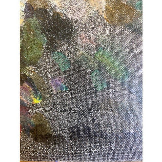 Jean Bréant, Bouquet of Peonies, 1960s, Oil Painting on Canvas For Sale - Image 6 of 9