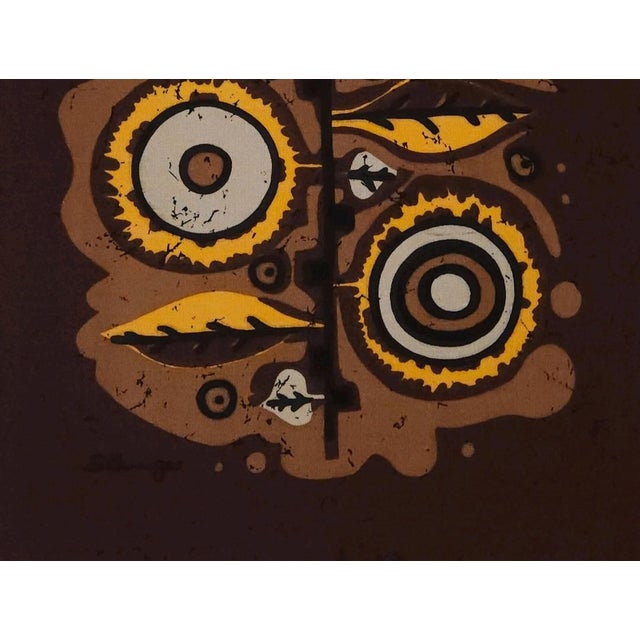 Mid-Century Modern Mid-Century German Pop Art Screen-Printed Wall Hanging by Traute Sänger, 1970s For Sale - Image 3 of 4