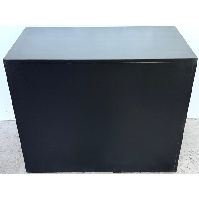 Dorothy Draper España Black Lacquer Chest for Heritage, Hollywood Regency, 1950s For Sale - Image 14 of 14
