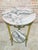 Metal French Gilt Bronze and Marble Gueridon Table, circa 1940 For Sale - Image 7 of 11