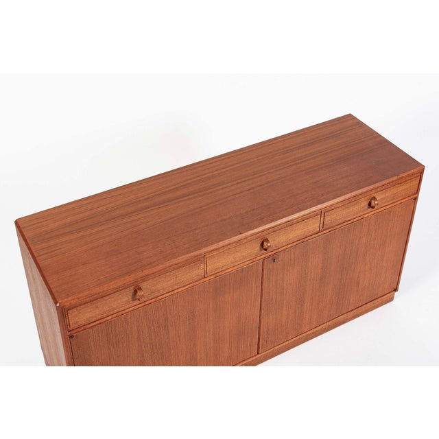 1960s Mid Century Swedish Teak Wood Bookshelf Wall Unit by Bodafors For Sale - Image 14 of 17