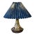 Søholm Ceramic Table Lamp With Pleated Paper Shade Danish Vintage Mid-Century Modern 1970s For Sale