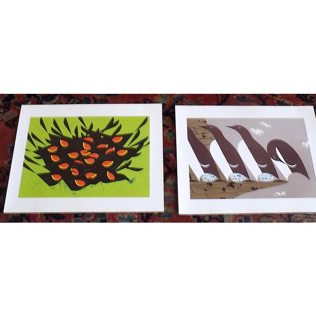 This set of nine (9) vintage abstracted modernist lithographs (offset) by the well known and well listed American artist...
