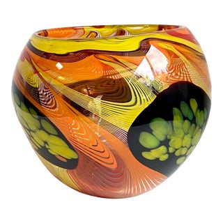 Mid 20th Century Murano Glass Goldfish Vase in the Manner of Stefano Toso For Sale