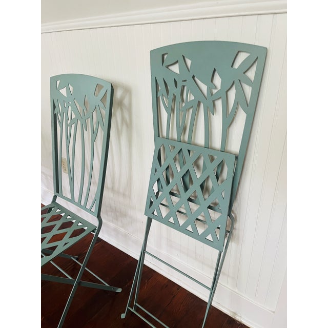 Motivated Seller! Make me an offer I can't pass up. Fantastic set of six fold up bistro chairs by French designer,...