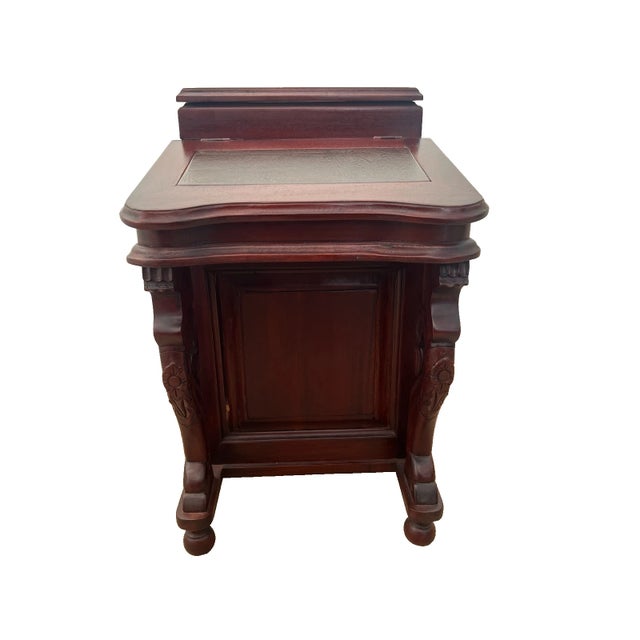 Gorgeous Vintage Davenport Captain's Desk with Twelve drawers, portable, tabletop petite size 23" Tall x 15" wide x 16"...