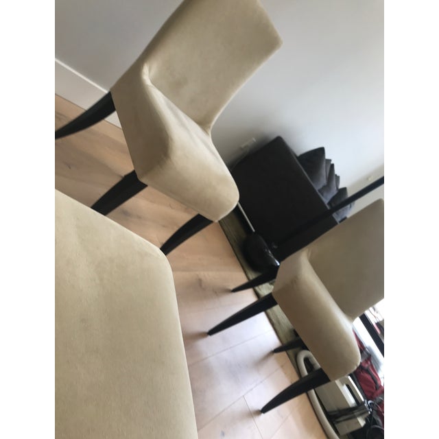 Wittmann Contemporary European Designed Wittmann Ultra-Suede Dining Room Chairs Set of 6 For Sale - Image 4 of 12
