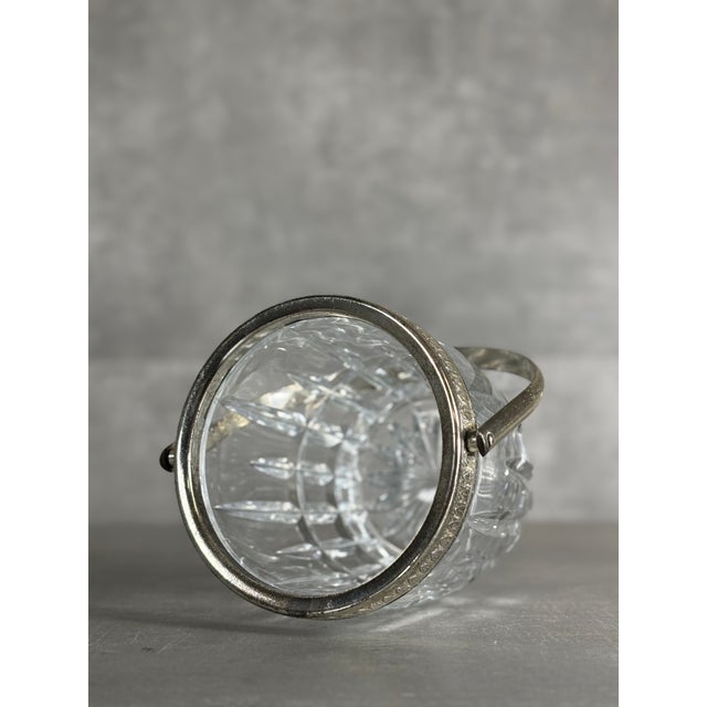 Mid-Century Modern Glass and Steel Ice Bucket, 1960s For Sale - Image 3 of 5